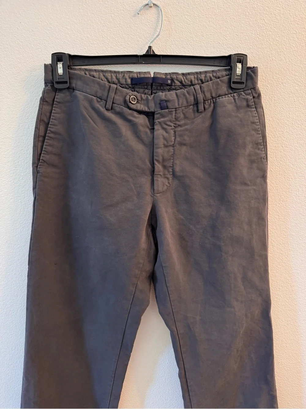 INCOTEX Men’s Chino Pants Size 32 Gray Made in Romania